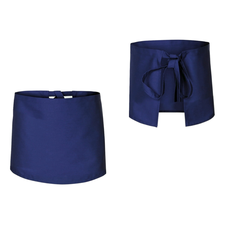 Tummansininen kokk apron, pituus 40 cm