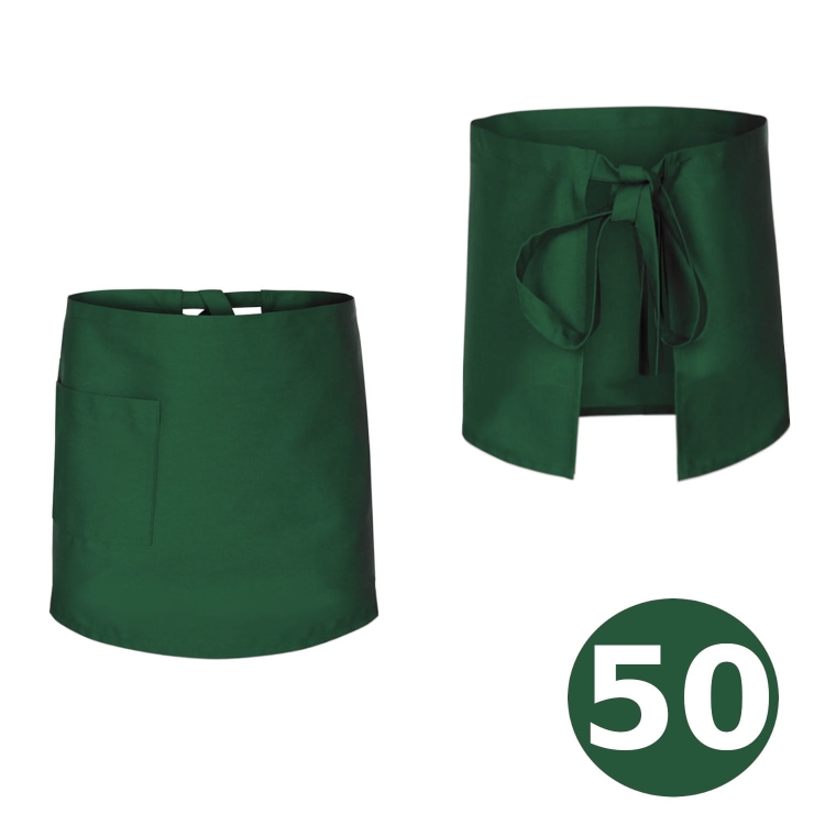 Pitkä vihreä baaritakki 50 cm