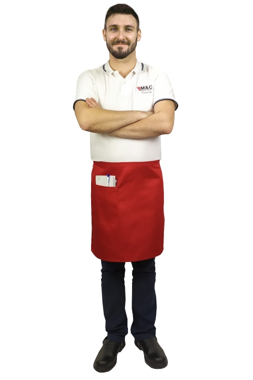 Punainen tarjoiluhame, pituus 50 cm