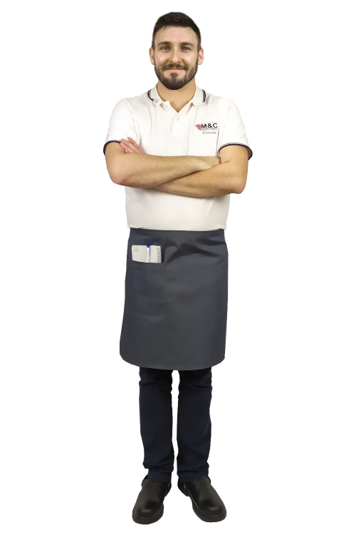 Harmaa tarjoiluhame pituus 50 cm