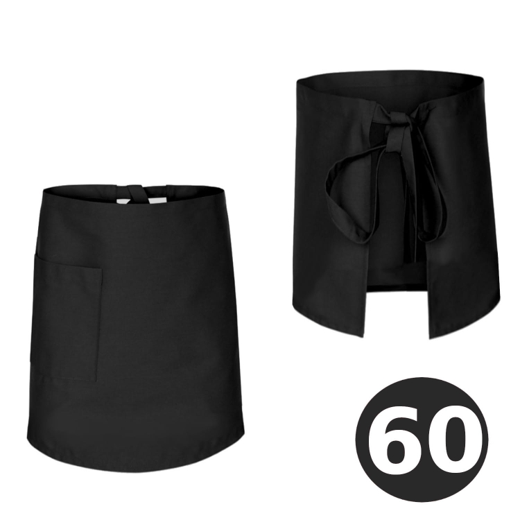 Musta baaritakki, pituus 60 cm