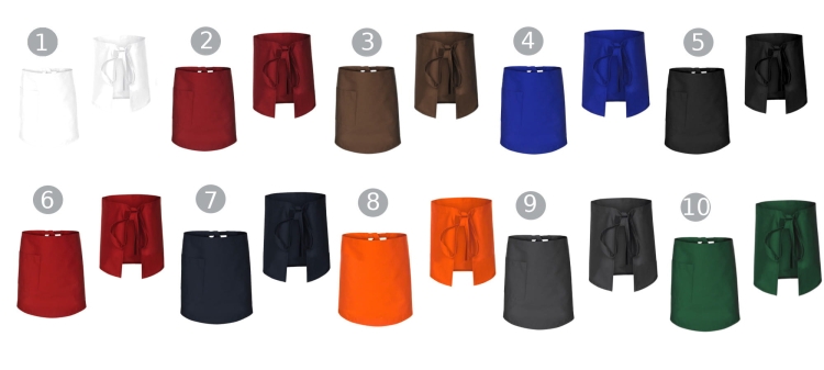 60 cm pitkä ruskea kokk apron