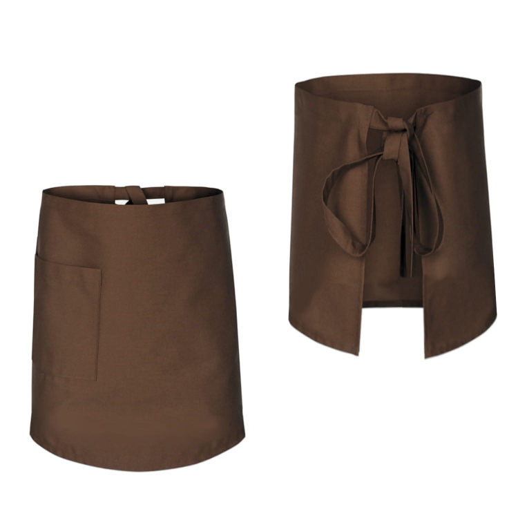 60 cm pitkä ruskea kokk apron