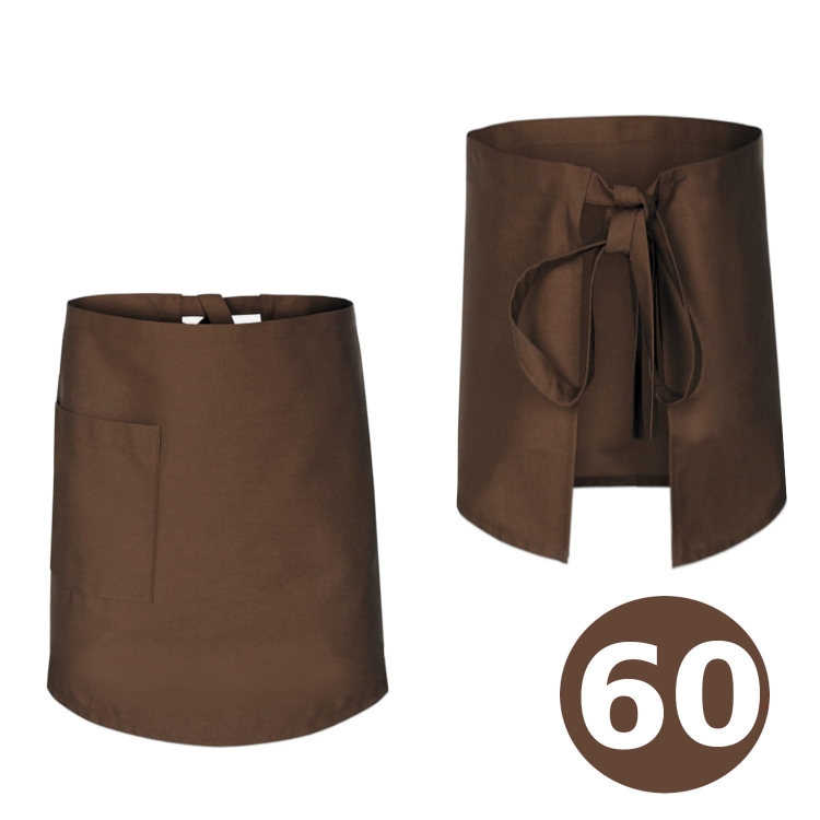 Ruskea tarjoilijan essu 60 cm