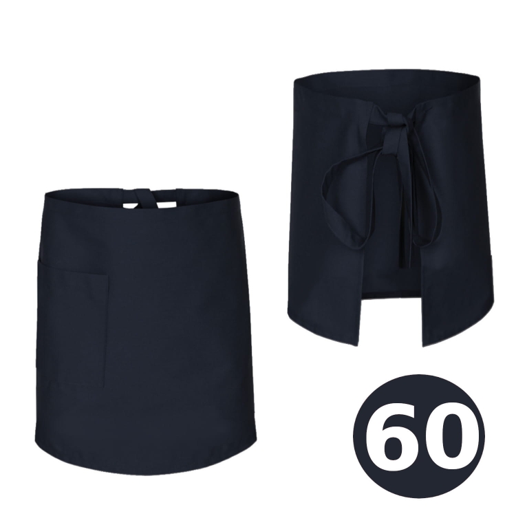 Pitkä sininen baaritakki 60 cm