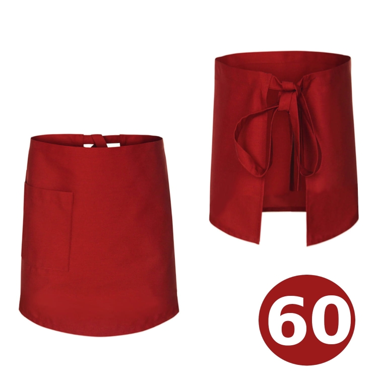 Punainen baaritakki, pituus 60 cm