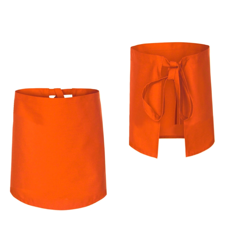 Oranssi kokk apron 60 cm pitkä
