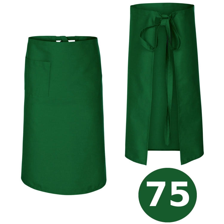 Pitkä vihreä baarimikkotakki 75 cm