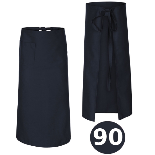 90 cm pitkä tummansininen kokk apron