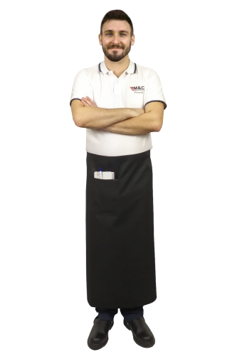 Musta tarjoiluhame, pituus 90 cm