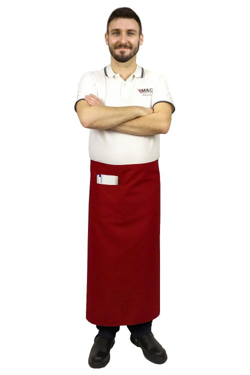 Punainen tarjoiluhame, pituus 90 cm