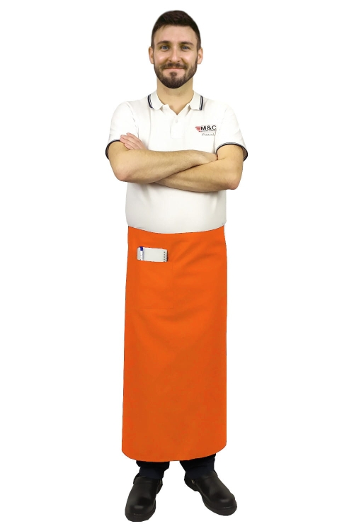 Oranssi tarjoiluhame, pituus 90 cm