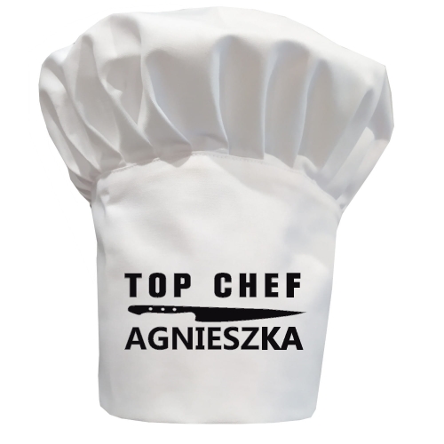 TOP CHEF кухарська шапка з твоїм ім'ям