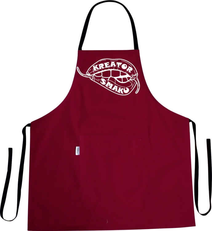 Makujen luoja - keittiöesiliina painatuksella