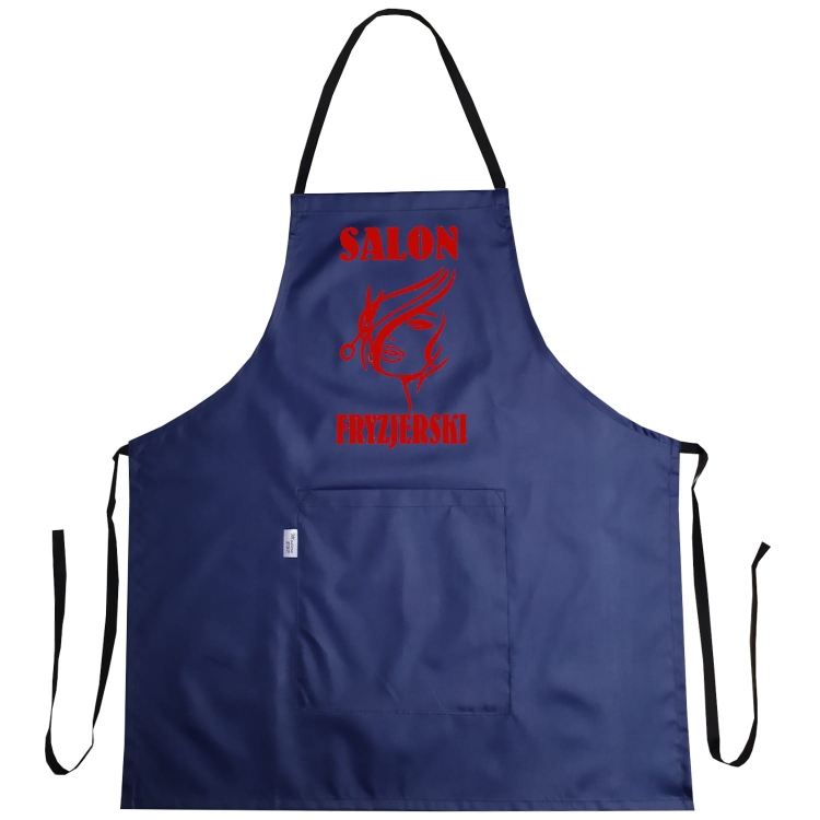 Vesitiivis kampaam apron 'Kampaamo' -kuvalla