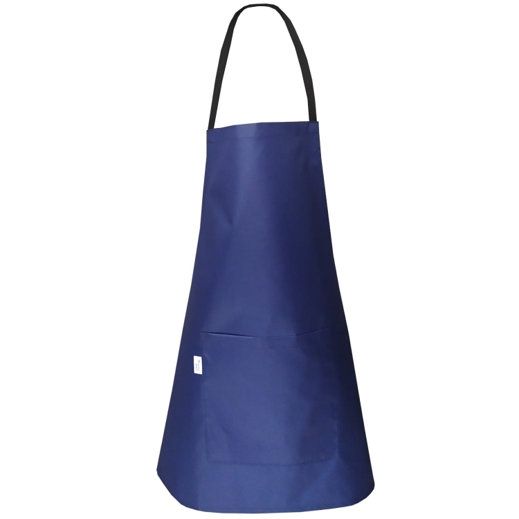 Vesitiivis kampaajapuku, jossa on teksti.