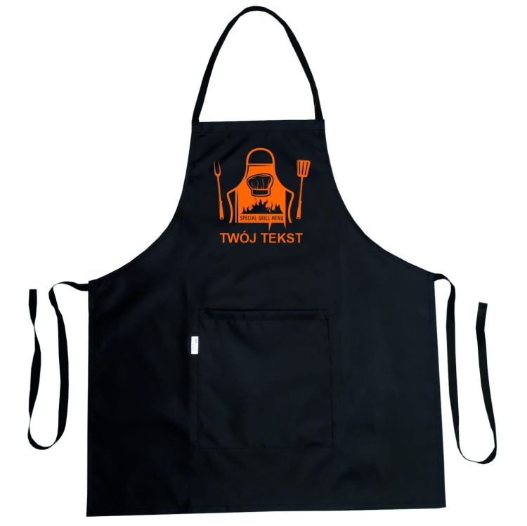 Vesitiivis keittiöesiliina 'Grill Menu' -grafiikalla