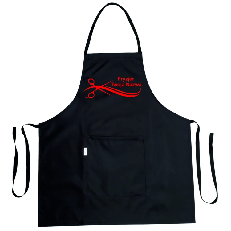 Vesitiivis kampaaj apron 'Kultaiset sakset' tyylikäs