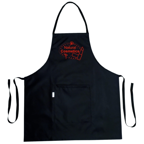 Vesitiivis kosmetiikkatakki, jossa on 100 % luonnollisten kosmetiikoiden grafiikka.