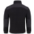 Mustat fleece-takki oransseilla yksityiskohdilla.