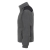 Harmaa fleece-takki mustilla yksityiskohdilla.