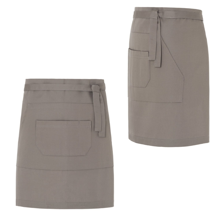 Tumma beige tarjoilijan esiliina