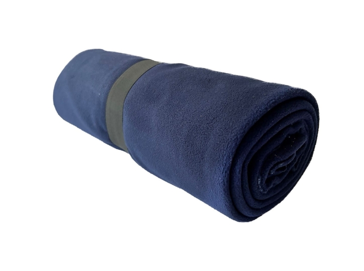 Tummansininen fleecepeitto joka tilaisuuteen