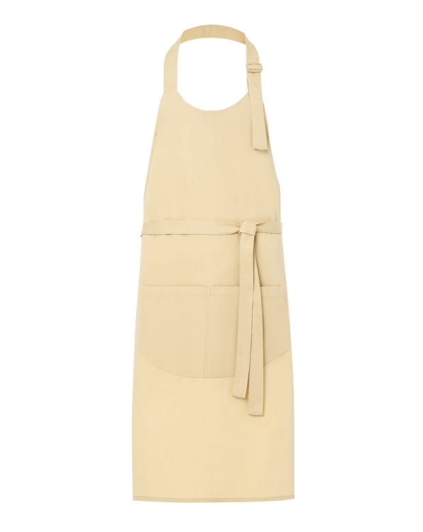 Fartuch gastronomiczny z regulacją w kolorze piaskowym