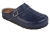 Anatomiczne skórzane klapki medyczne granatowe