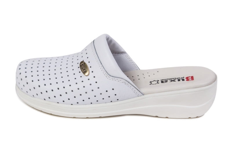 Medyczne buty skórzane premium białe