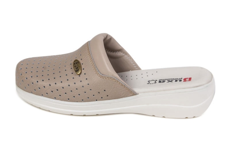 Premium skórzane buty medyczne beżowe