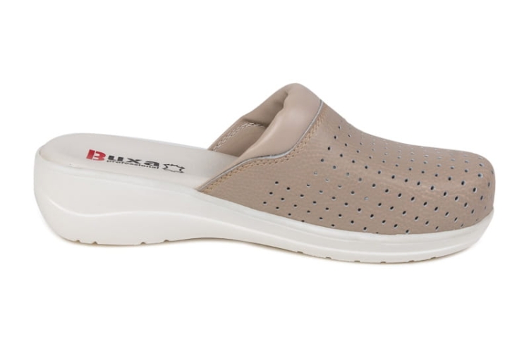 Buty medyczne skórzane premium beżowe