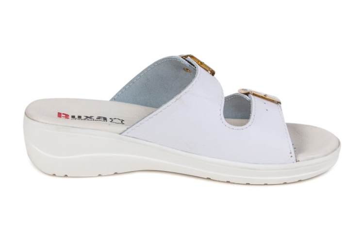 Obuwie medyczne Premium skórzane białe