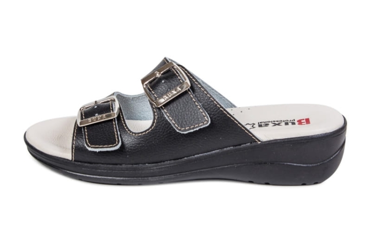 Medyczne buty skórzane czarne premium