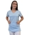 Niebieska bluza medyczna z materiału bawełnianego 100%