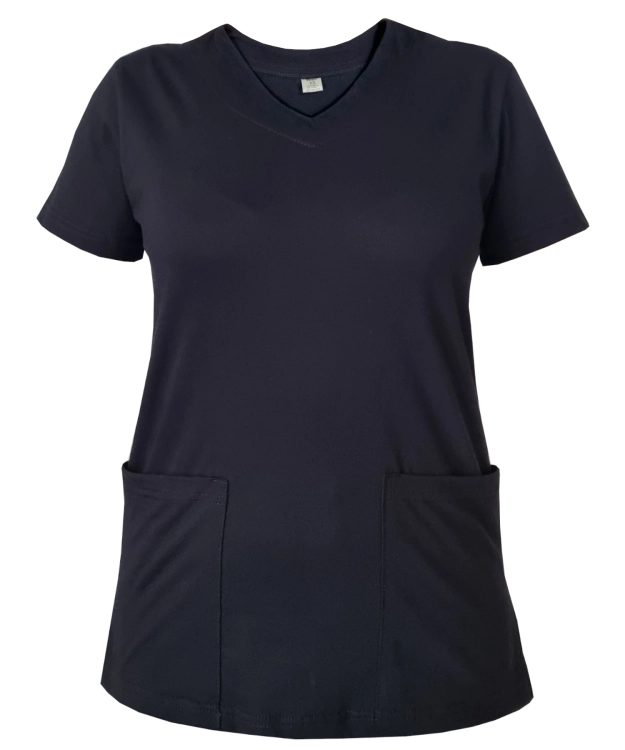 Medyczna bluza wykonana z elastycznej bawełny kolor czarny