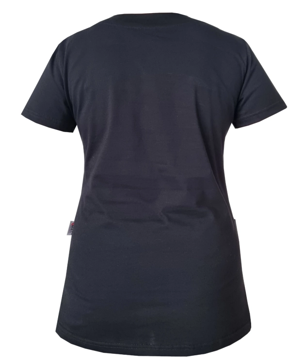 Bluza medyczna w kolorze czarnym z elastycznej bawełny