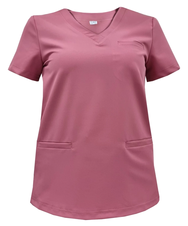 Jasny brudny róż bluza medyczna damska