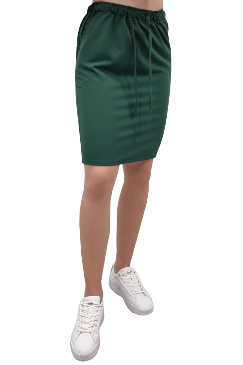 Spódnica medyczna w kolorze zielonej butelki