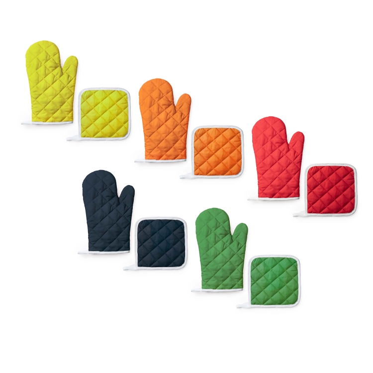 Doskonały zestaw rękawica kuchenna z łapką