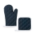 Zestaw granatowa rękawica kuchenna z łapką