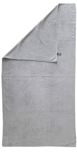 Ręcznik z mikrofibry w jasnym szarym kolorze