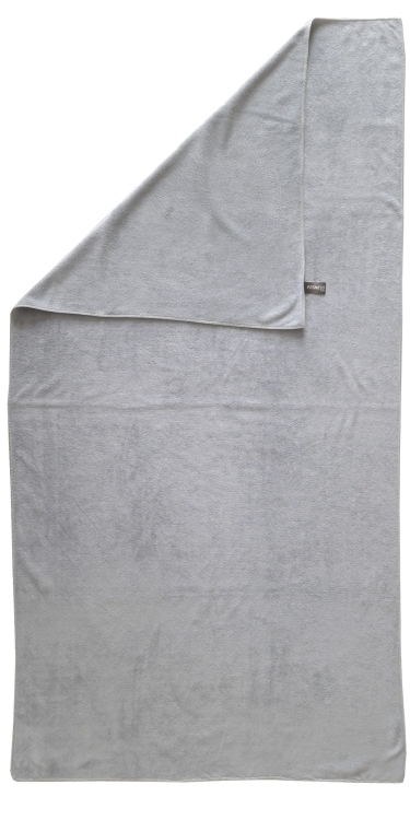 Ręcznik z mikrofibry w jasnym szarym kolorze