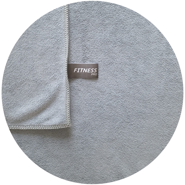Fitness PRO ręcznik z mikrofibry jasny szary