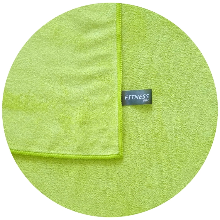 Szybkoschnący ręcznik z mikrofibry limonka Fitness PRO