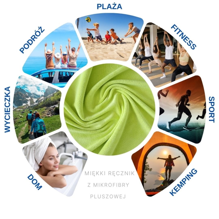 Ręcznik Fitness PRO z mikrofibry i pluszu