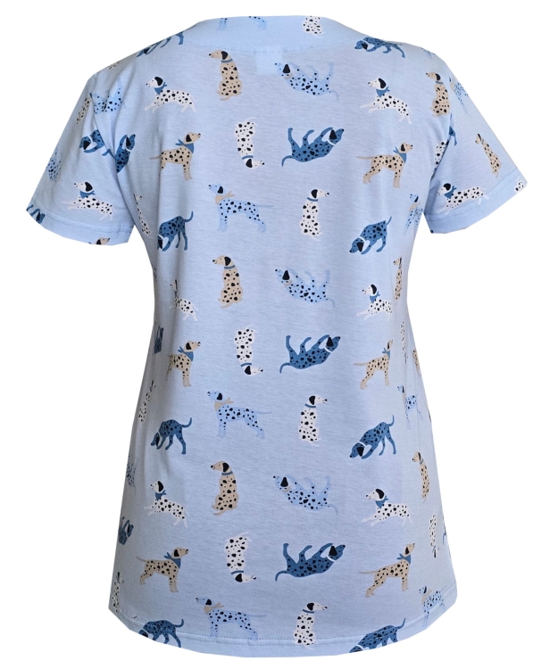 Medyczna bluza we wzorek W18 z 100% bawełny elastycznej