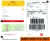 Etykieta wysyłkowa DHL KURIER w wysokiej jakości