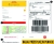 Etykieta wysyłkowa DHL PARCEL w wysokiej jakości