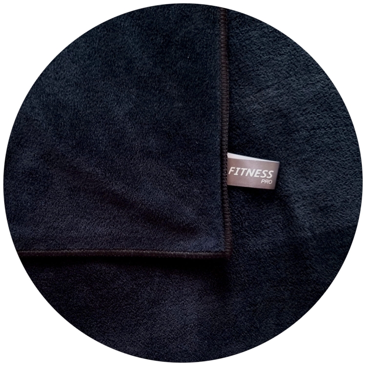 Fitness PRO ręcznik z mikrofibry czarny